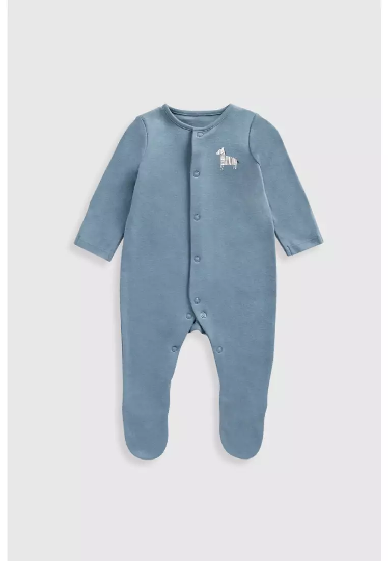 Zebra Baby Sleepsuits - 3 Pack