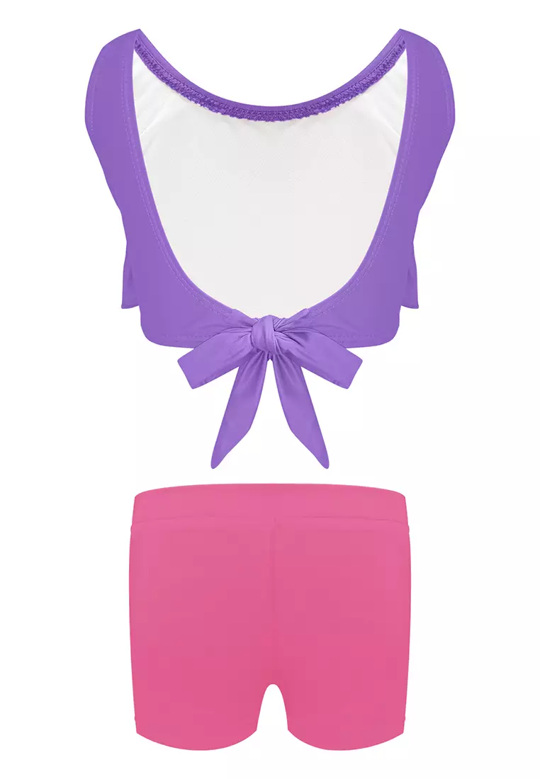 Barbie Bikini Top Boyleg Bottom Set Swimwear For Kids Girls