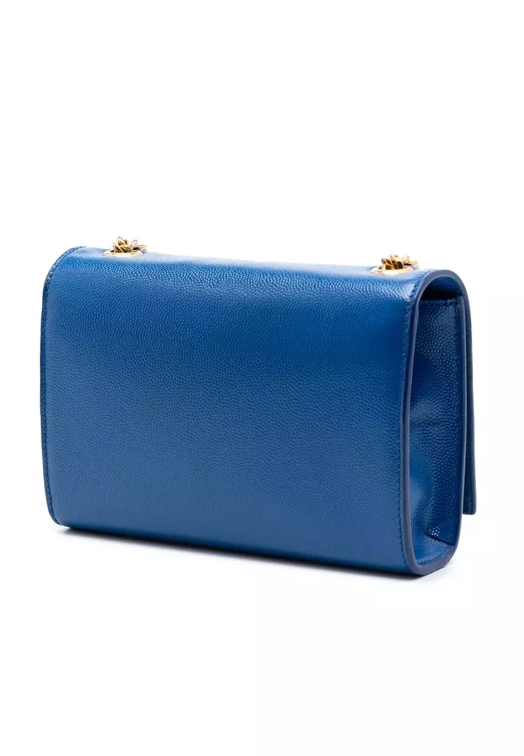 Pre-Loved Saint Laurent Small Grain De Poudre Monogram Kate Crossbody