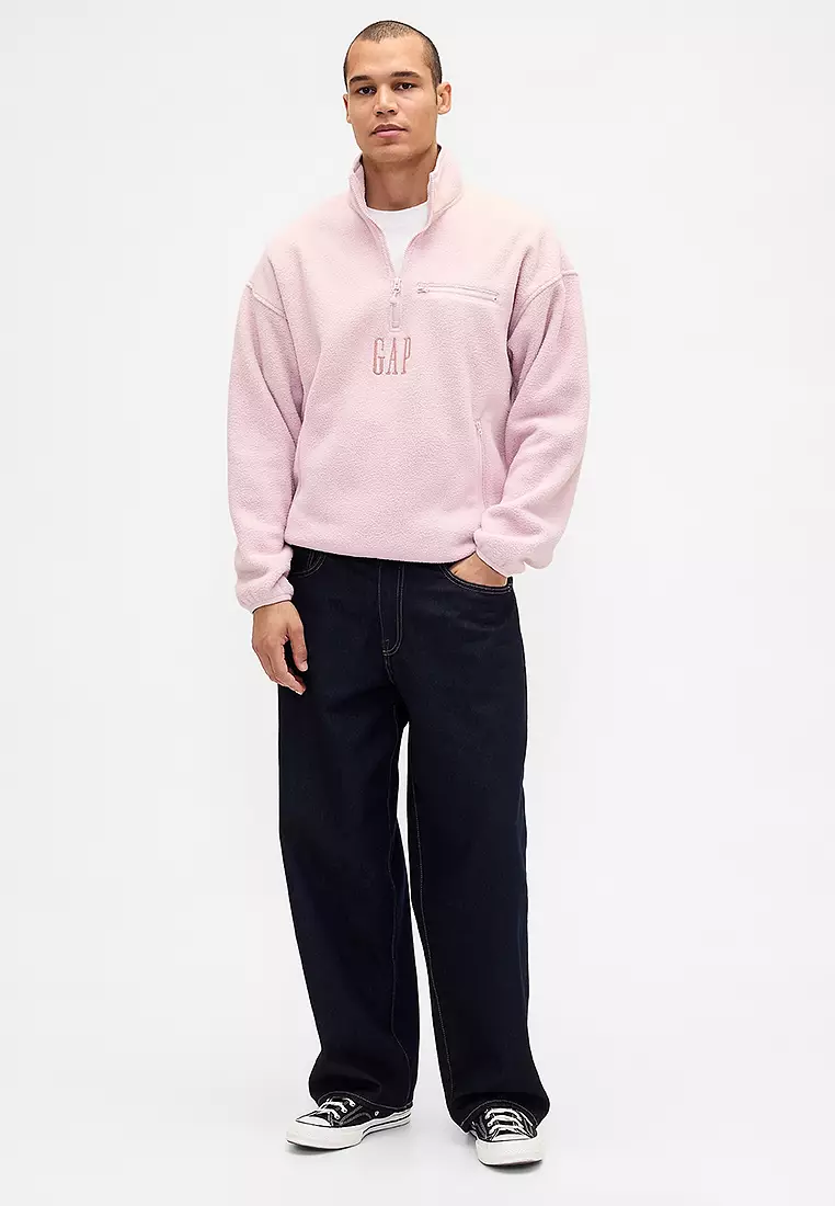 Buy GAP Oversized Half-Zip Logo Pullover 2026 Online | ZALORA