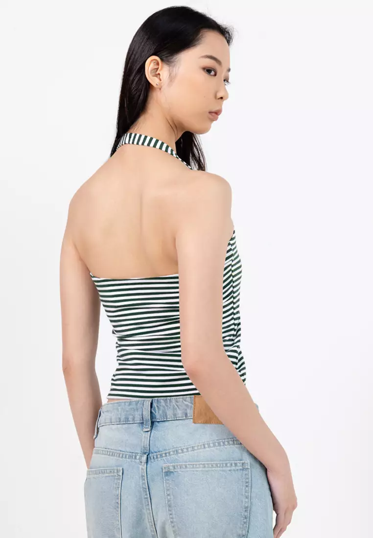 All Day V-Neck Halter Top