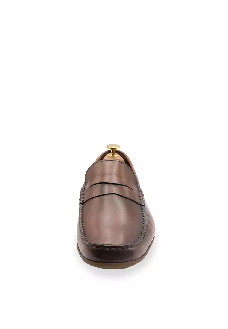 Gregores Chestnut Penny Moccasins