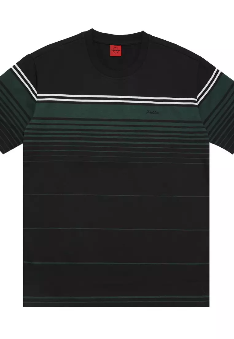 POLICE T-Shirt Salur Bordir Cotton Premium Tebal Pria