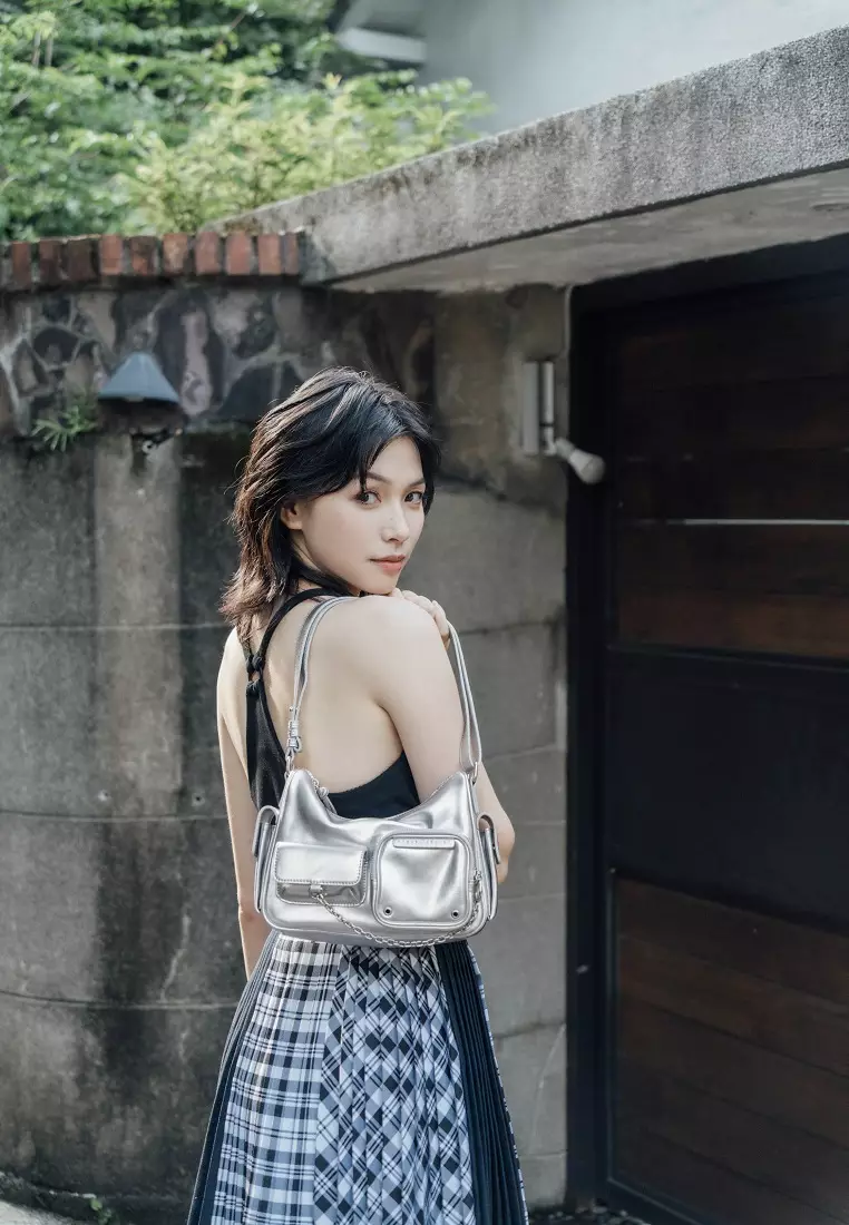 Buy Samuel Ashley Avril Leather Crossbody Bag - Silver 2026 Online