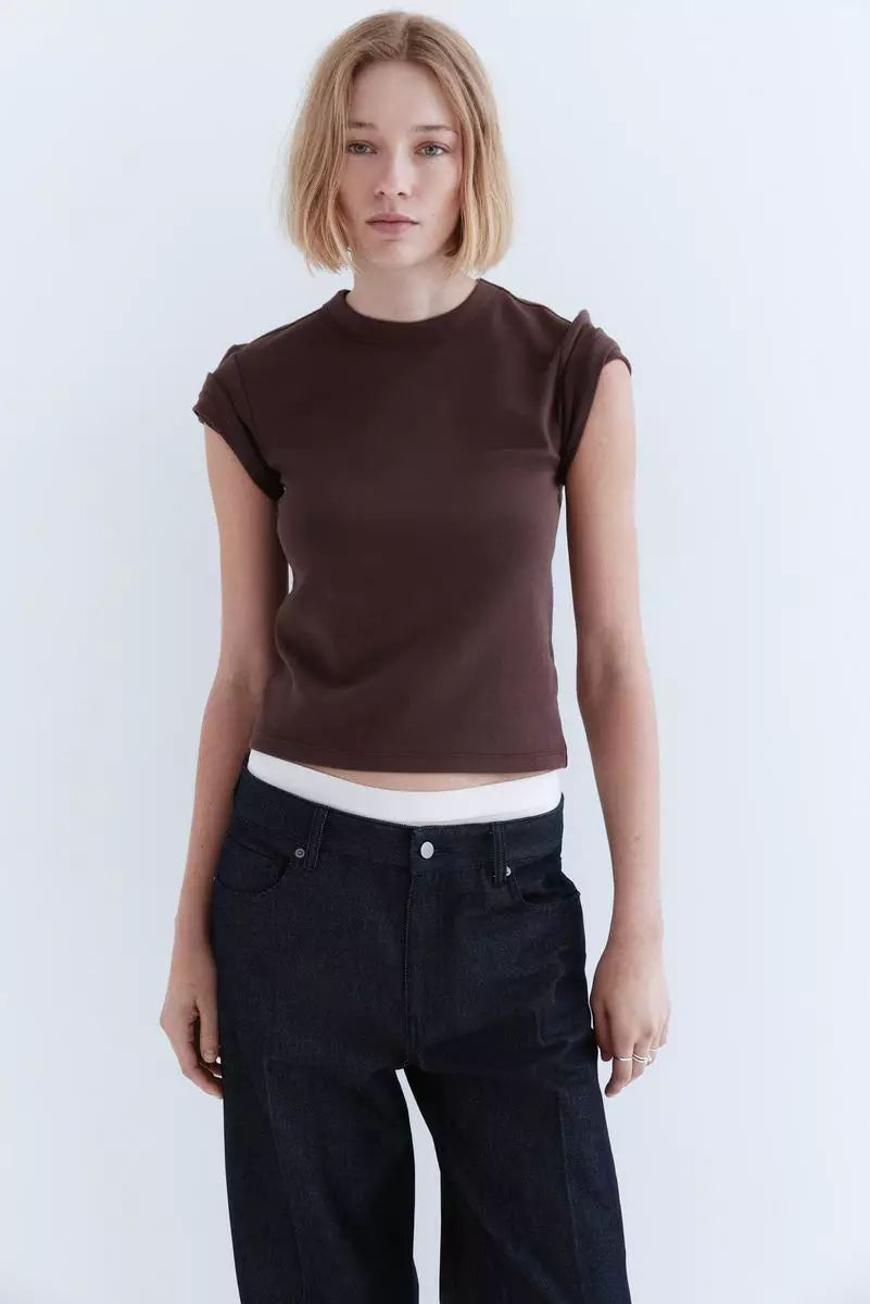 Fitted cotton T-shirt
