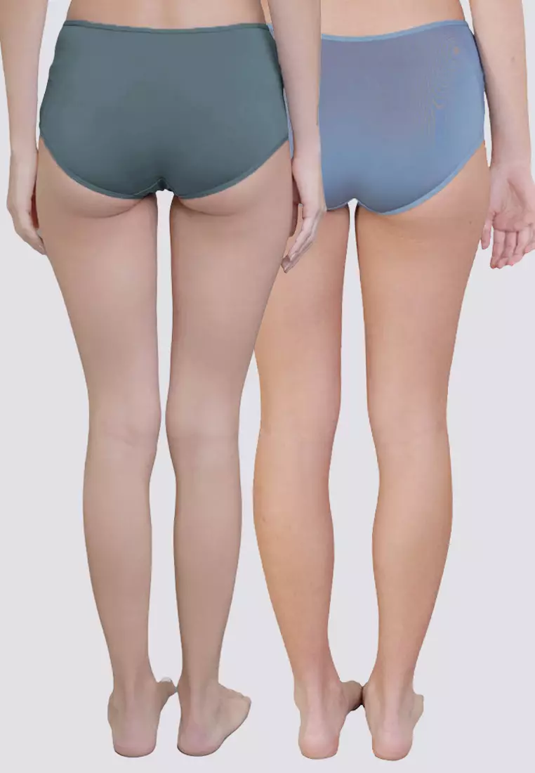 Buy Barbizon Color Your Life 2-in-1 Pack Midwaist Boyleg Panty