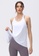 B-Code white YGA1036_White_Lady Quick Drying Running Fitness Yoga Sports Tank Top 4D931AA4501185GS_2
