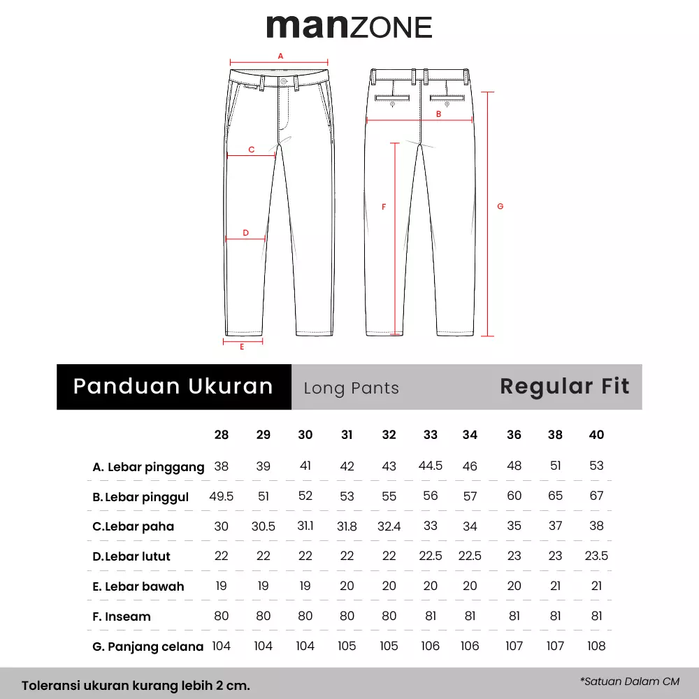MANZONE - Celana Panjang Chinos Pria Kinjaz Regular Fit - Brown Warna Brown
