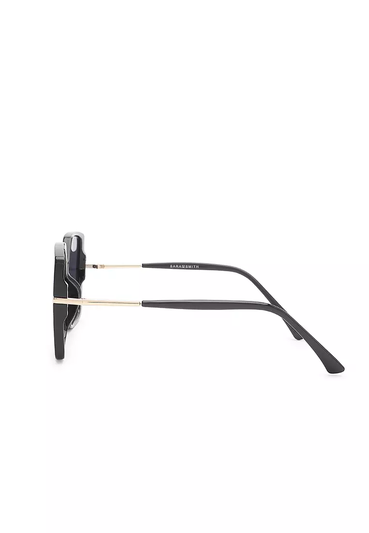 Unisex Fashion Sunglasses - Glossy Black / Grey