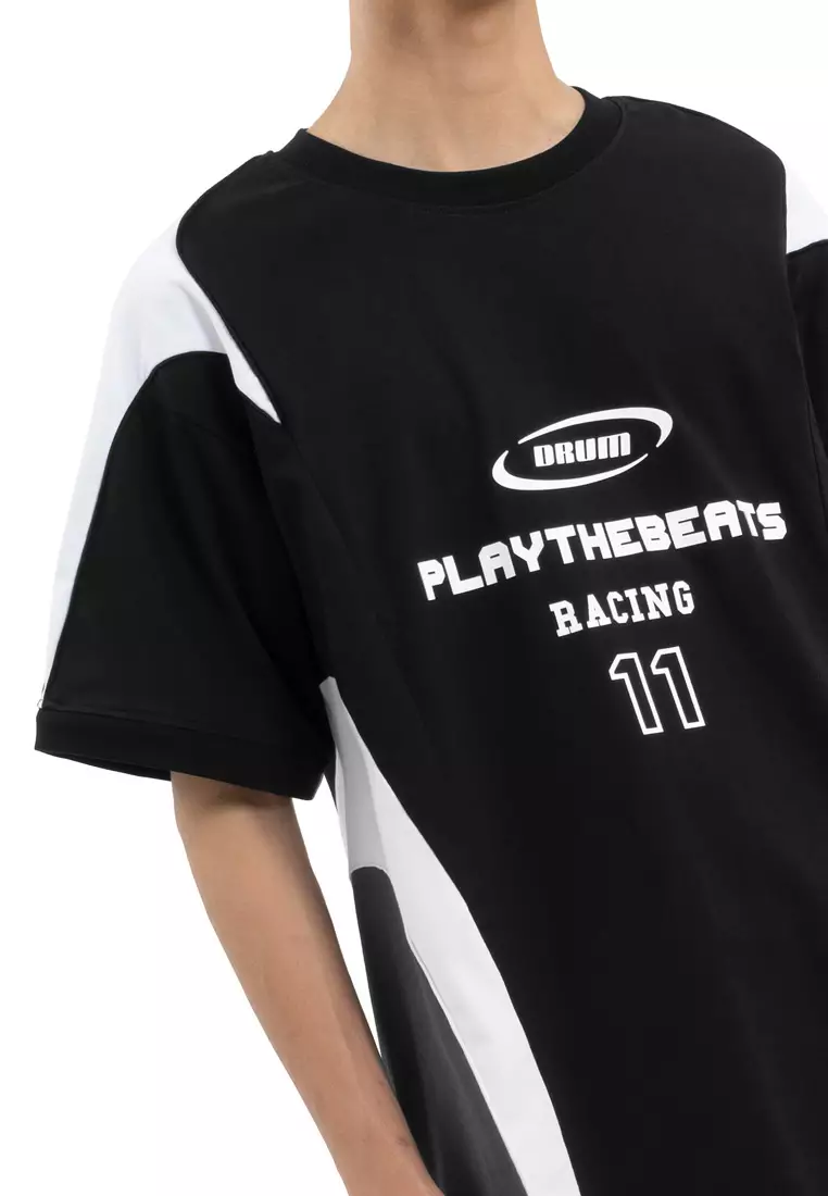Select Racing Collection Detachable Sleeve Jumper Tee - Black