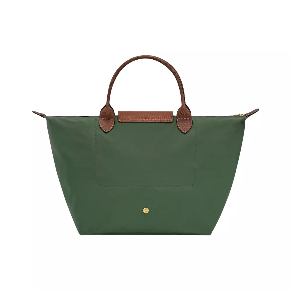 Le Pliage Original Medium Top Handle Bag British Green