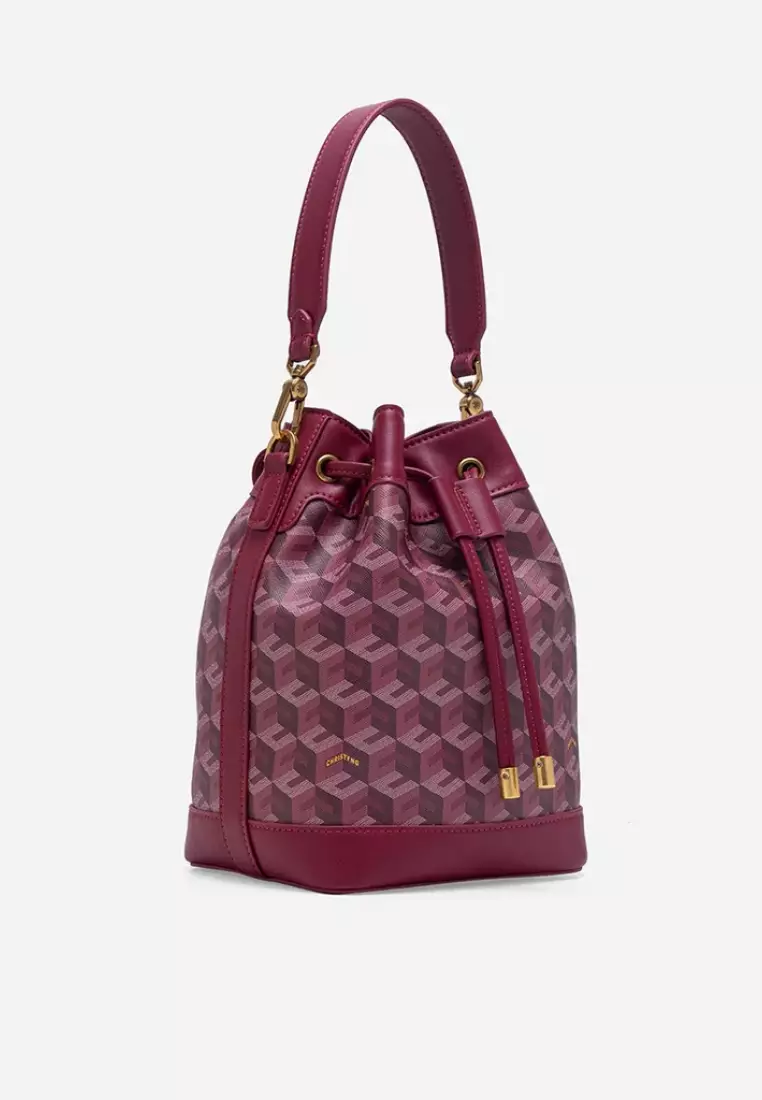 Giorgio Bucket Bag Burgundy