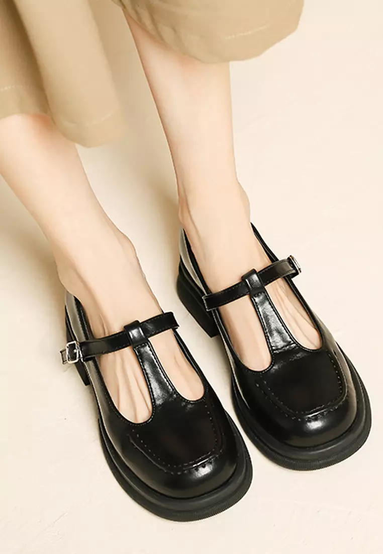 Twenty Eight Shoes VANSA Fashionable Mary Jane Platform Mid Heel Shoes ...