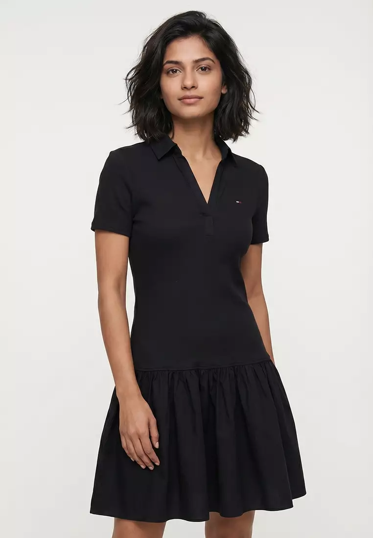 Buy Tommy Hilfiger Rib Poplin Polo Dress Online | ZALORA Malaysia