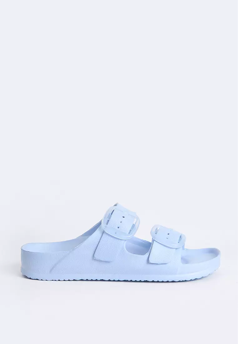 Women's Two Band Rubber Slides