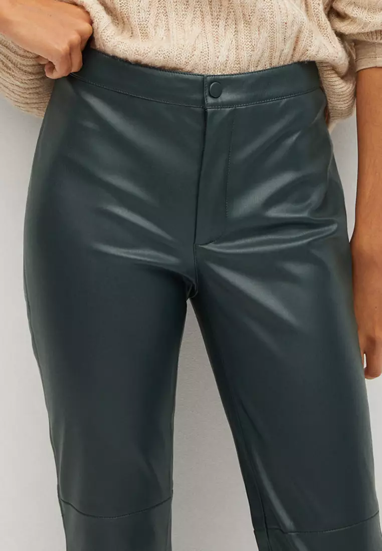Faux Leather Trousers