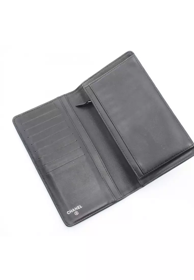 Buy Chanel Pre-Loved Chanel Coco Mark Bi-fold Long Wallet Bi-fold