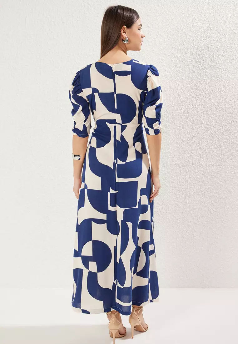 Geometric Midi Dress