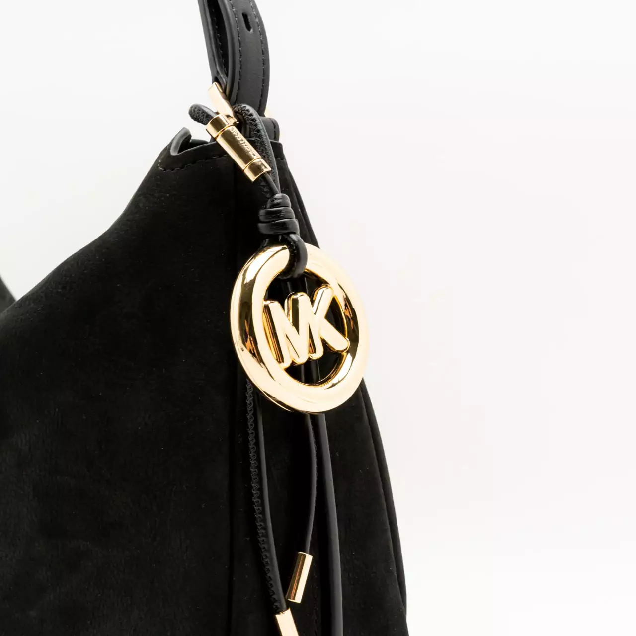 Nolita Medium Nubuck Convertible Shoulder Bag Black