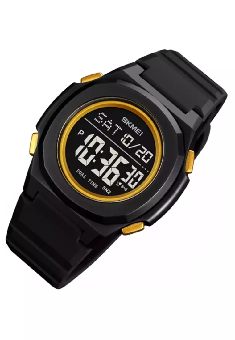 Jam Tangan Digital Pria Waterproof Many Function Strap Tali Material PU Silicone IR35 ORIGINAL