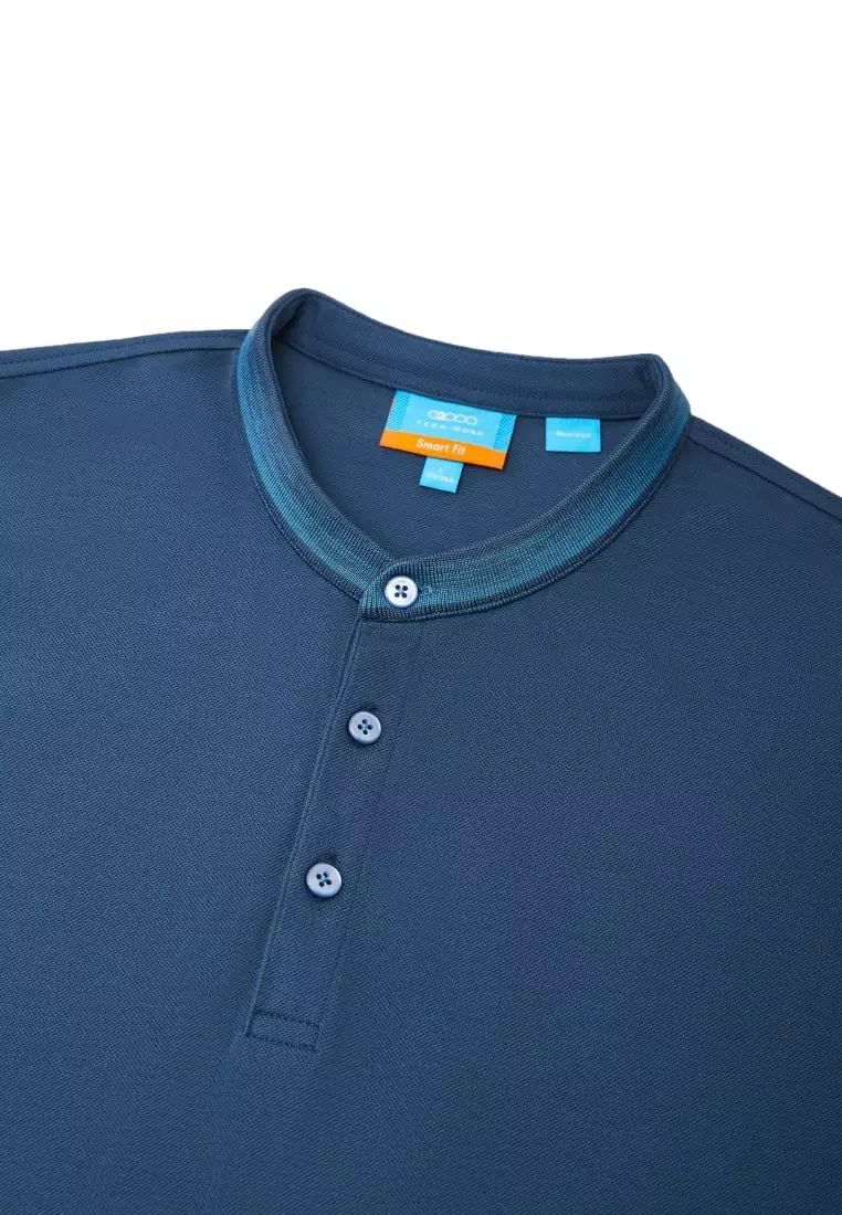 G2000 Non-Iron Pure Cotton Pique Smart Fit Stand Collar Short Sleeve Polo Tee