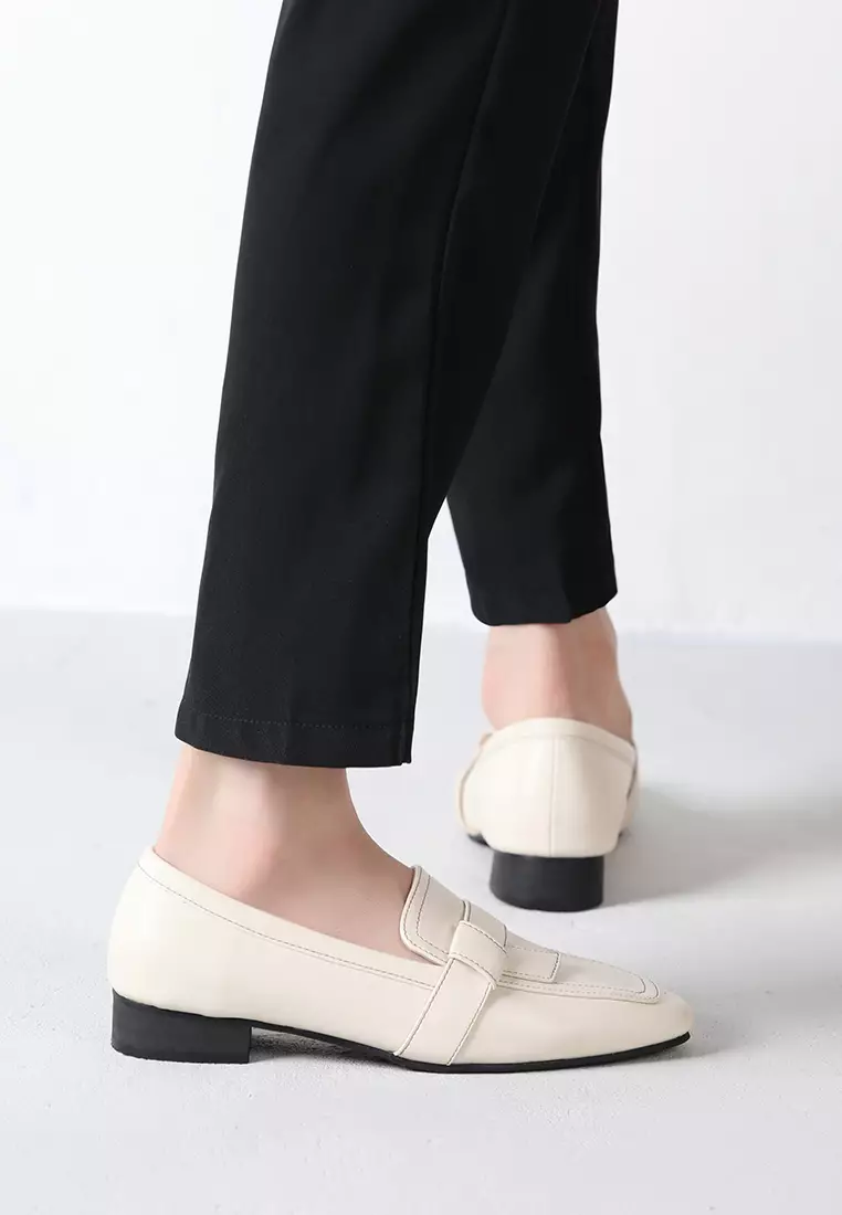 2.5CM Microfiber Leather Loafers TH925-6