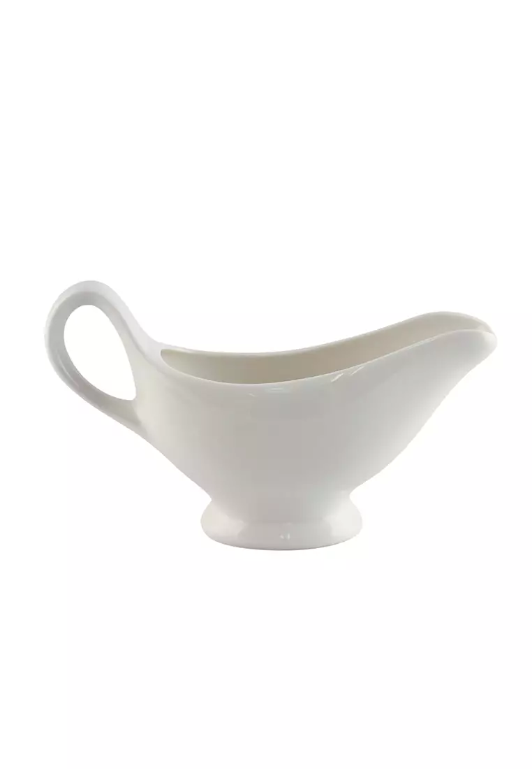 Buy Edge Houseware 3oz Ceramic Gravy Boat , White Gravy Boat for Salad