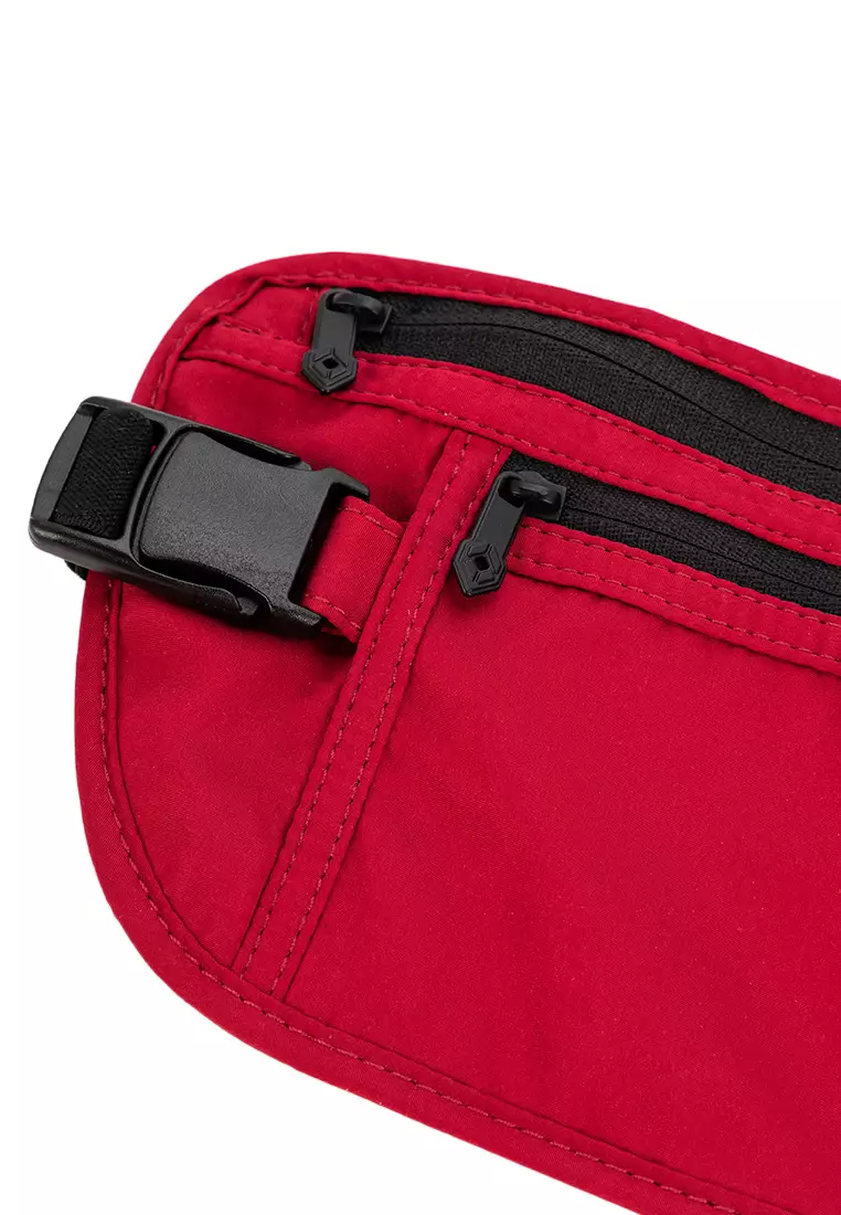 RFID Money Belt Red