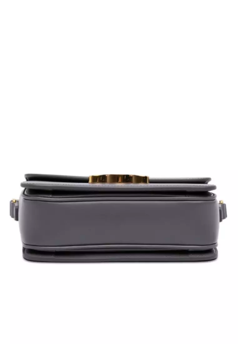 Pre-Loved Celine Teen Shiny Calfskin Triomphe Crossbody
