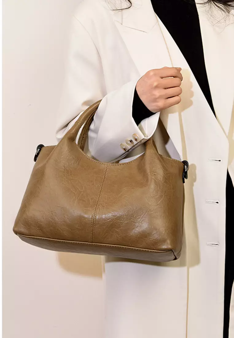 Textured Faux Leather Three Way Handbag JW HD-3918.a