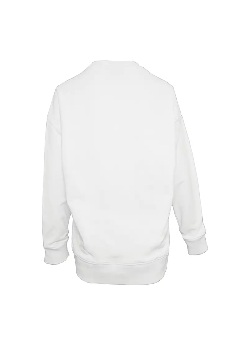 Crisathena Brush Hoodie in White