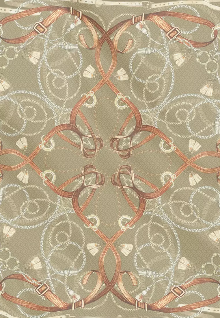 Alexandra Silk Jacquard Square - Tapestry