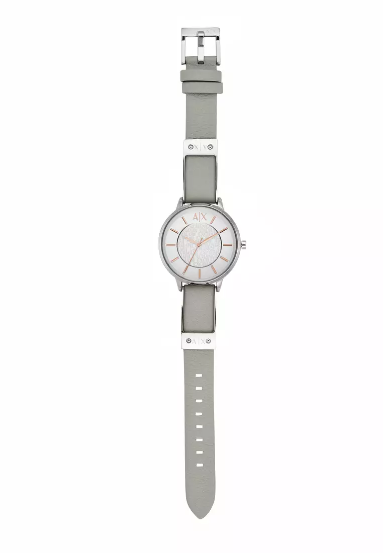 Buy Armani Exchange Armani Exchange Female s Olivia grey Leather