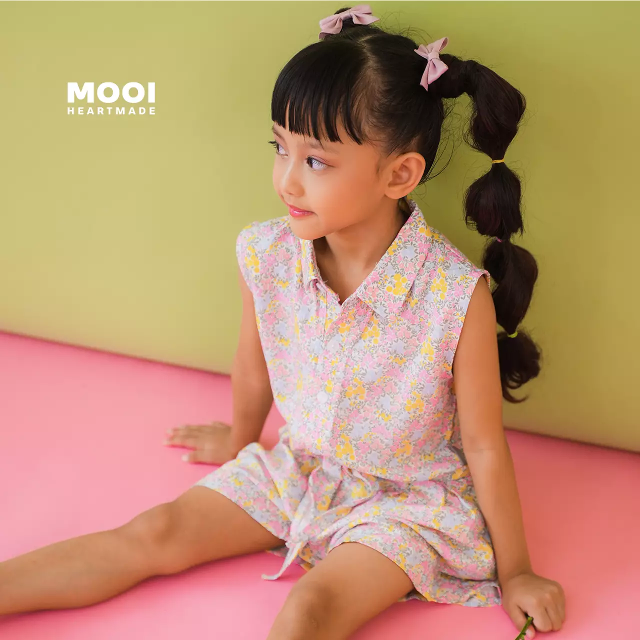 Mooi Setelan Anak Perempuan Monica Set - Red Cherry