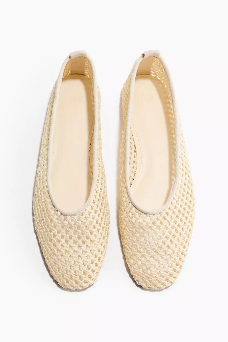 Braided ballet flats