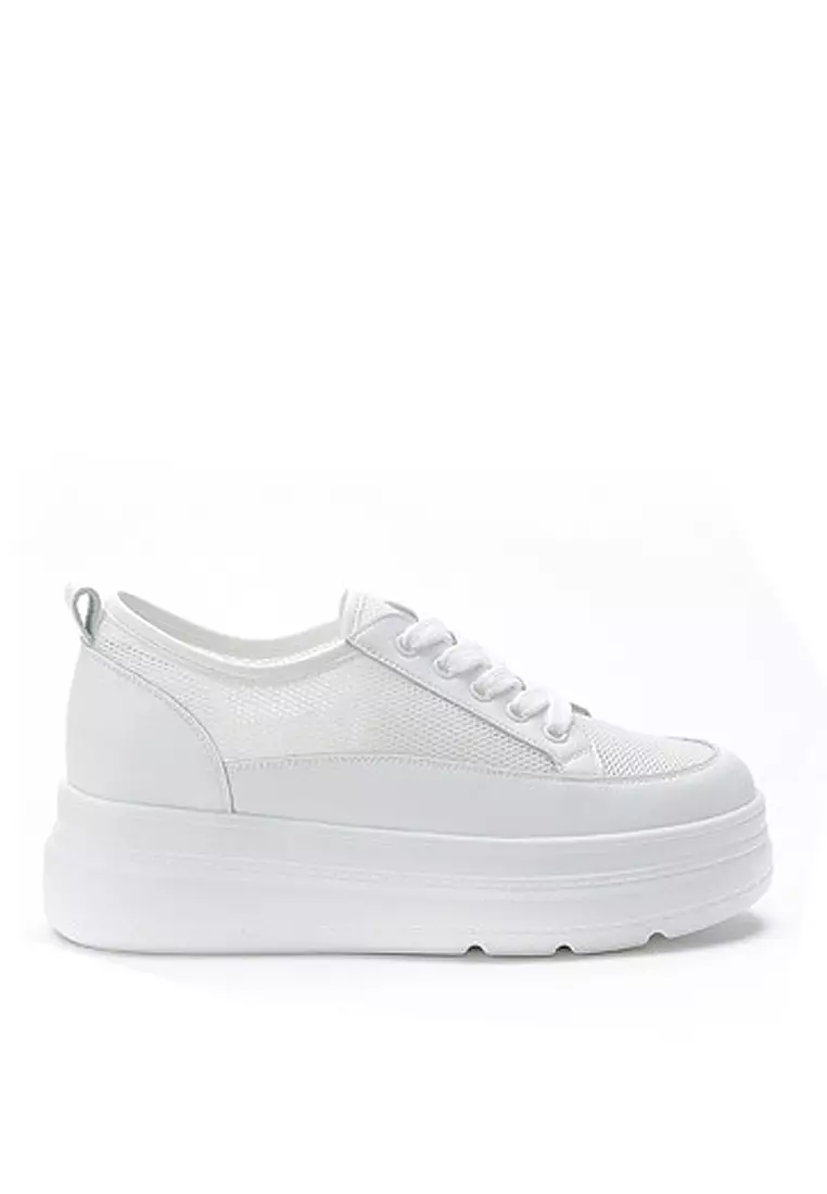 Discount on Twenty Eight Shoes  shoes - SKU: VANSA Comfortable Cow Leather Mesh Platform Shoes VSW-C130DM