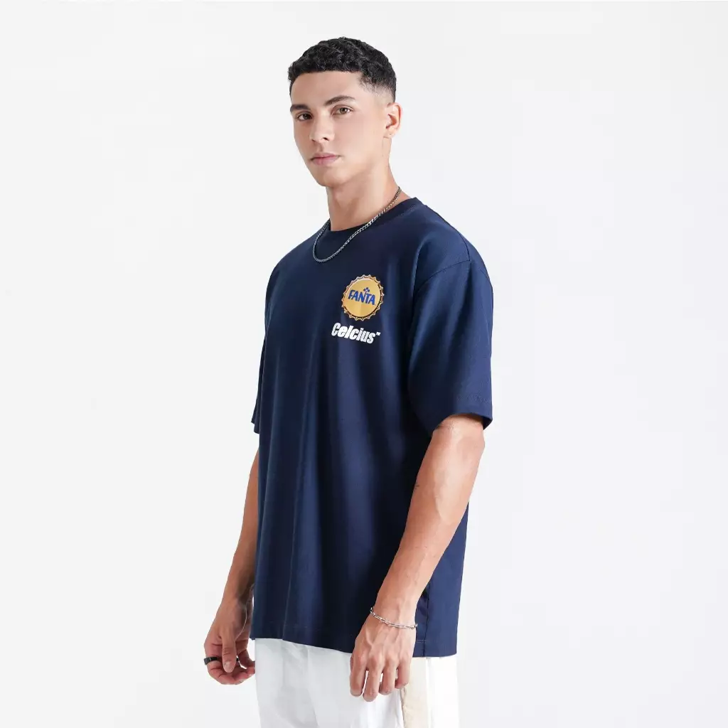 CELCIUS FANTA Flying Fanta Bottle T-shirt Oversize LIN001429C Dark Blue