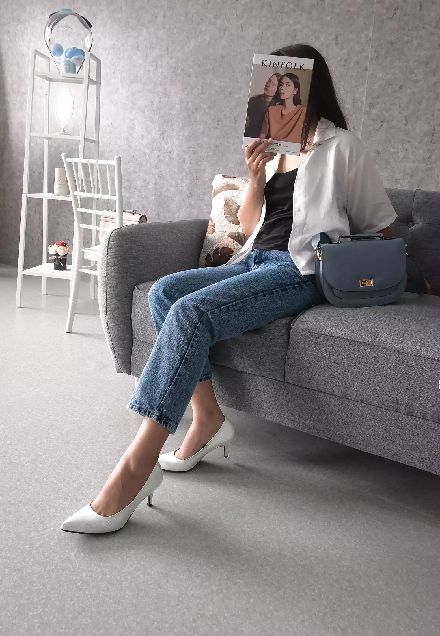 Lumiere Pointed Toe Pumps Sepatu Heels Wanita