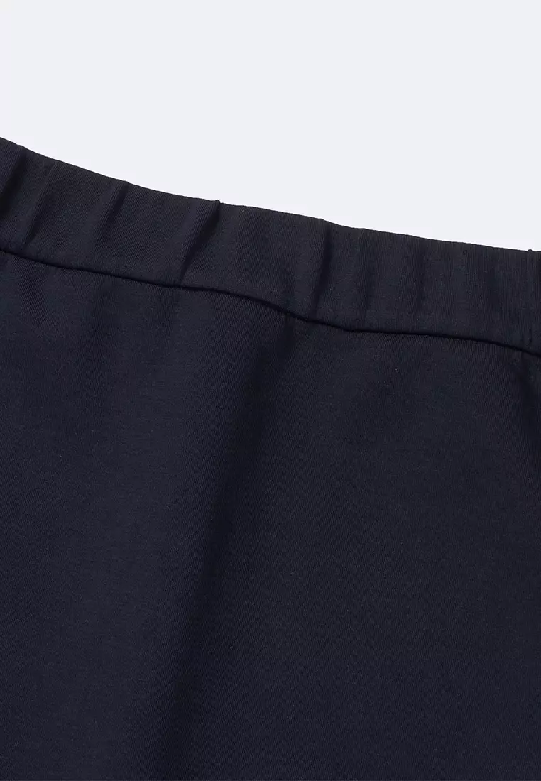 WOMEN'S K-SWISS LOGO SIDE STRIPED MIDI SKIRT