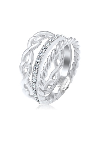 Shop Elli Germany Infinity Symbol Ring Set Online On Zalora