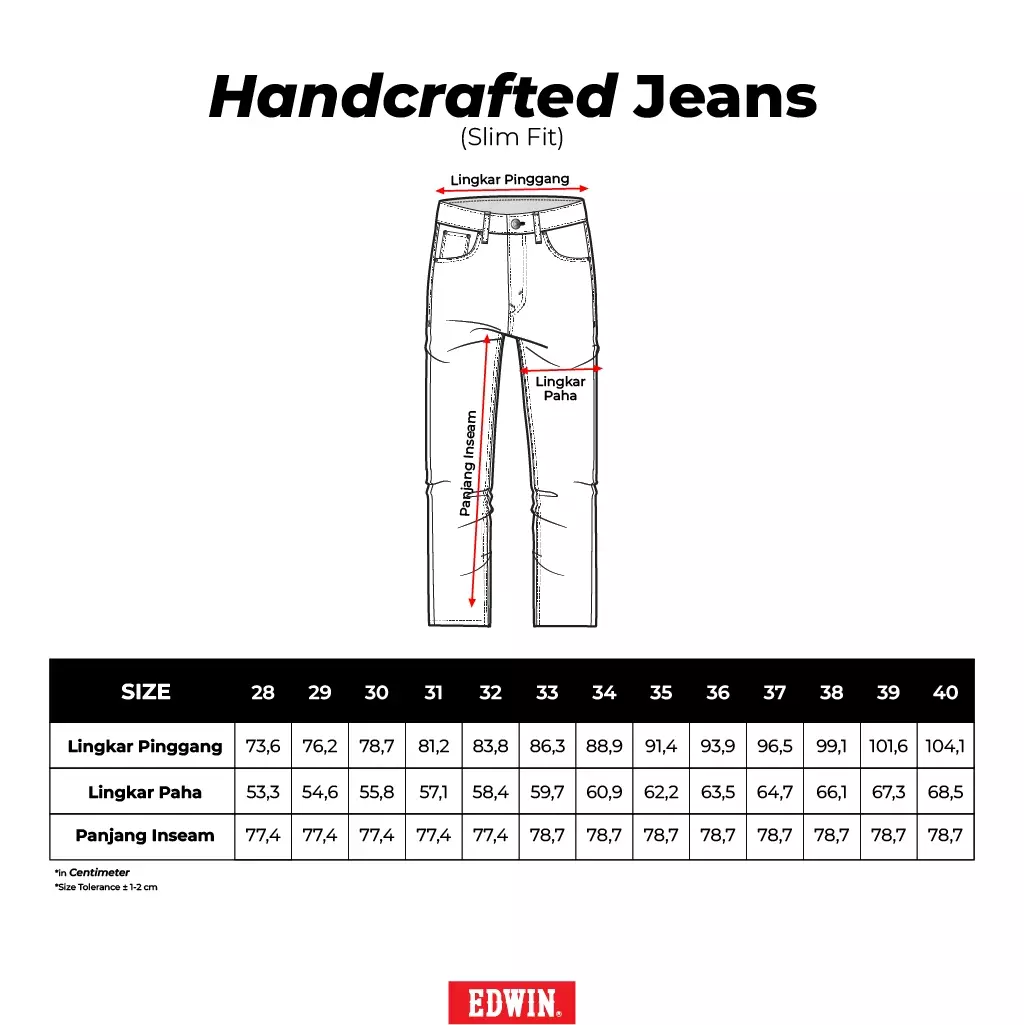 802 Slim Fit Handcrafted Jeans BLACK AGES DESTROY - Celana Panjang Denim Pria