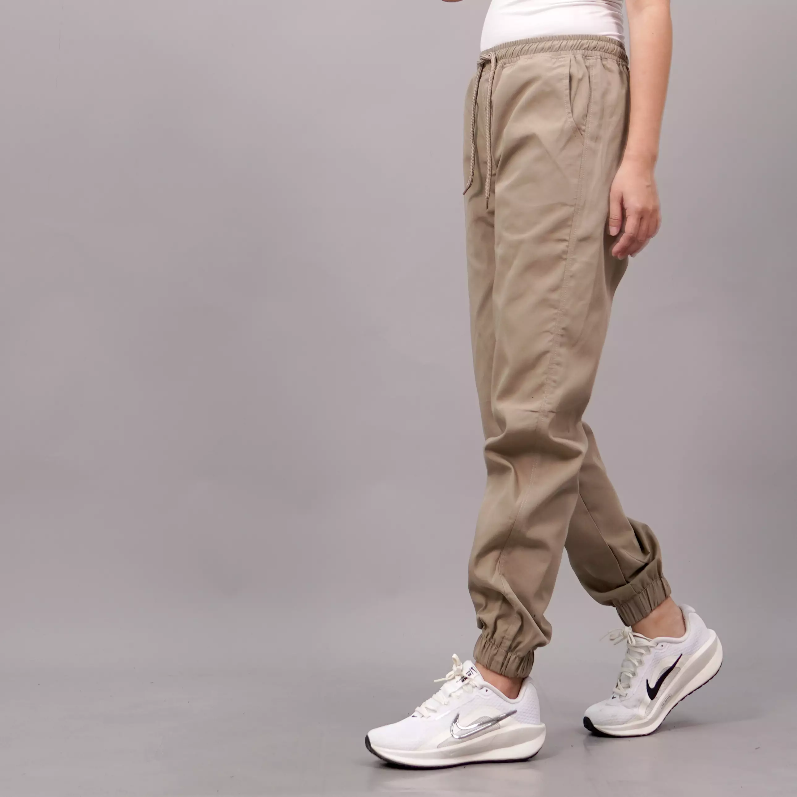  DIAN Jogger Pants Celana Jogger Wanita Celana Joger - BEIGE