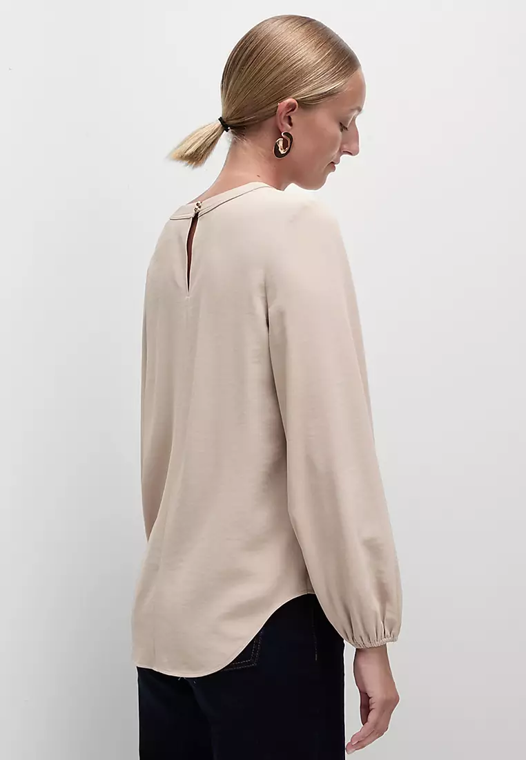 V-Neck Popover Blouse