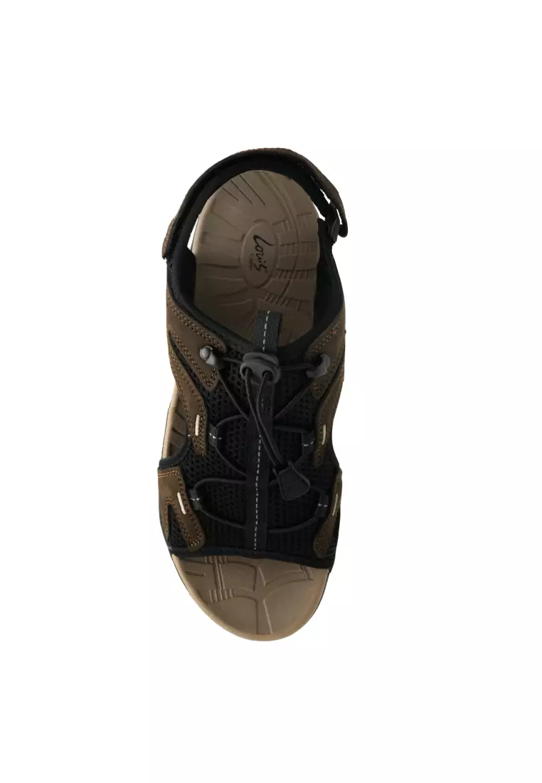 Men Slip On Faux Leather Classic Casual Sandals - 250441262