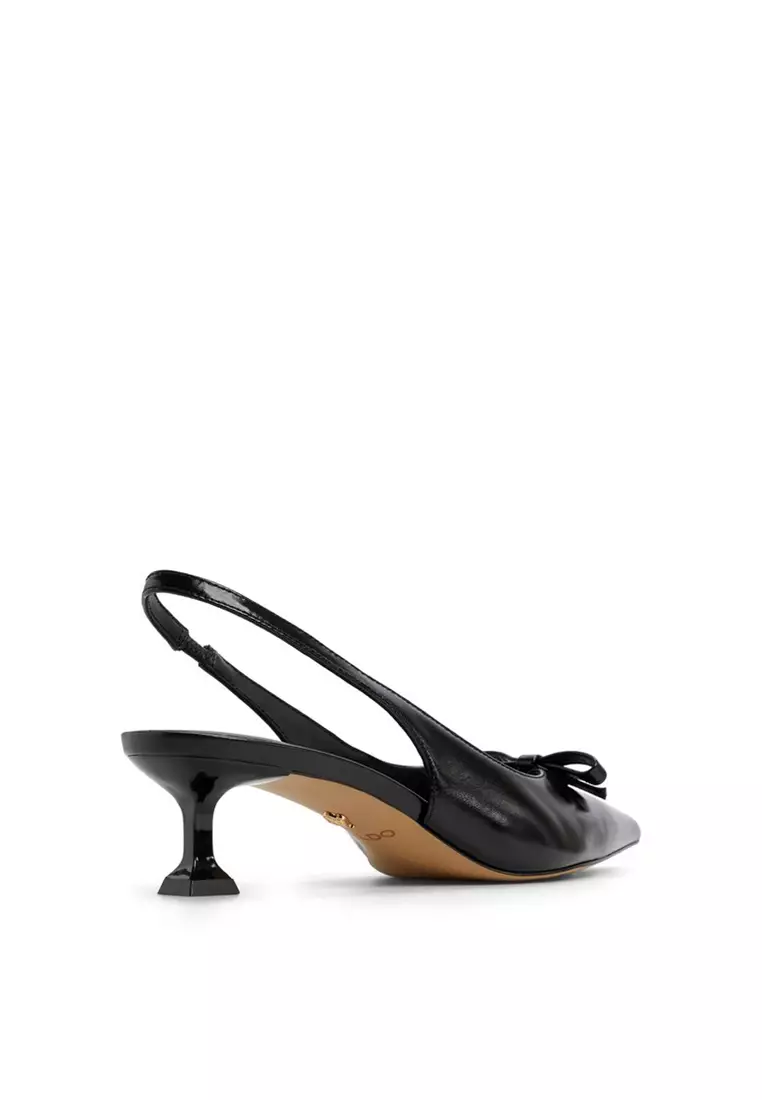 Luxuriant Slingback Kitten Heels