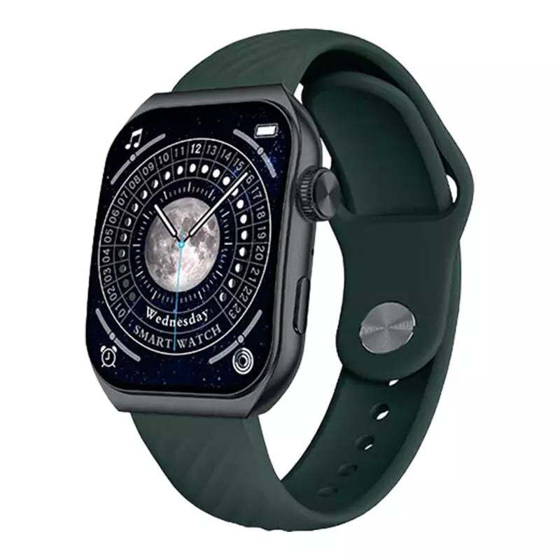 Jam Tangan Pria IT Active Watch Curve WR01 Smartwatch Digital Dial Graphite Rubber Strap