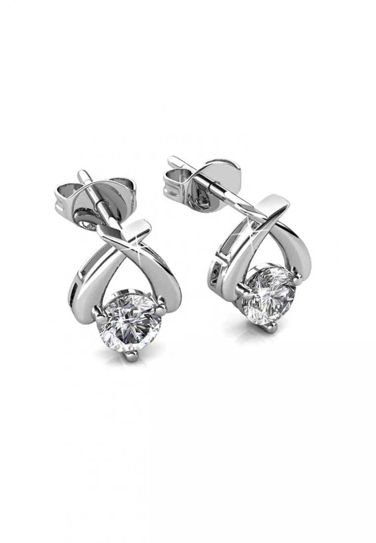 Myth Earring WG - Anting Crystal Swarovski by Her Jewellery