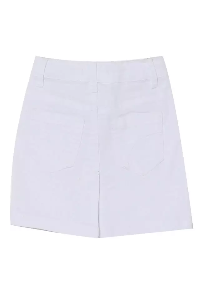 Buy FOX Kids Baby Off White Denim Knee Length Skirt 2023 Online
