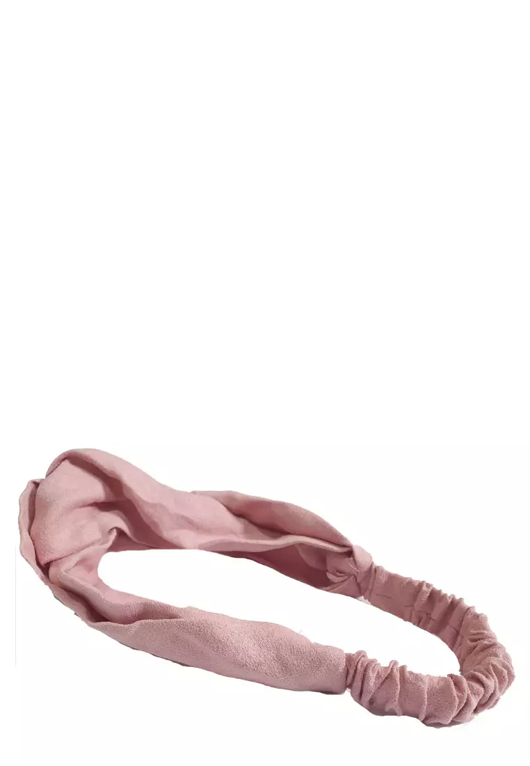 Twisted Headband Plain Dusty Pink