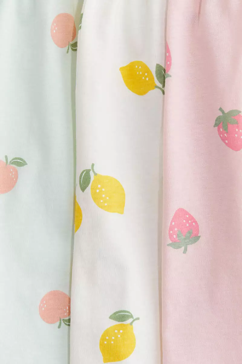 3-pack printed cotton dresses